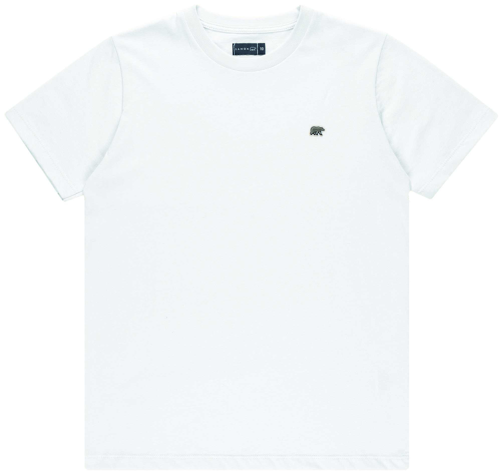 Camiseta Malha Algodão Branca 30109 - Lamon