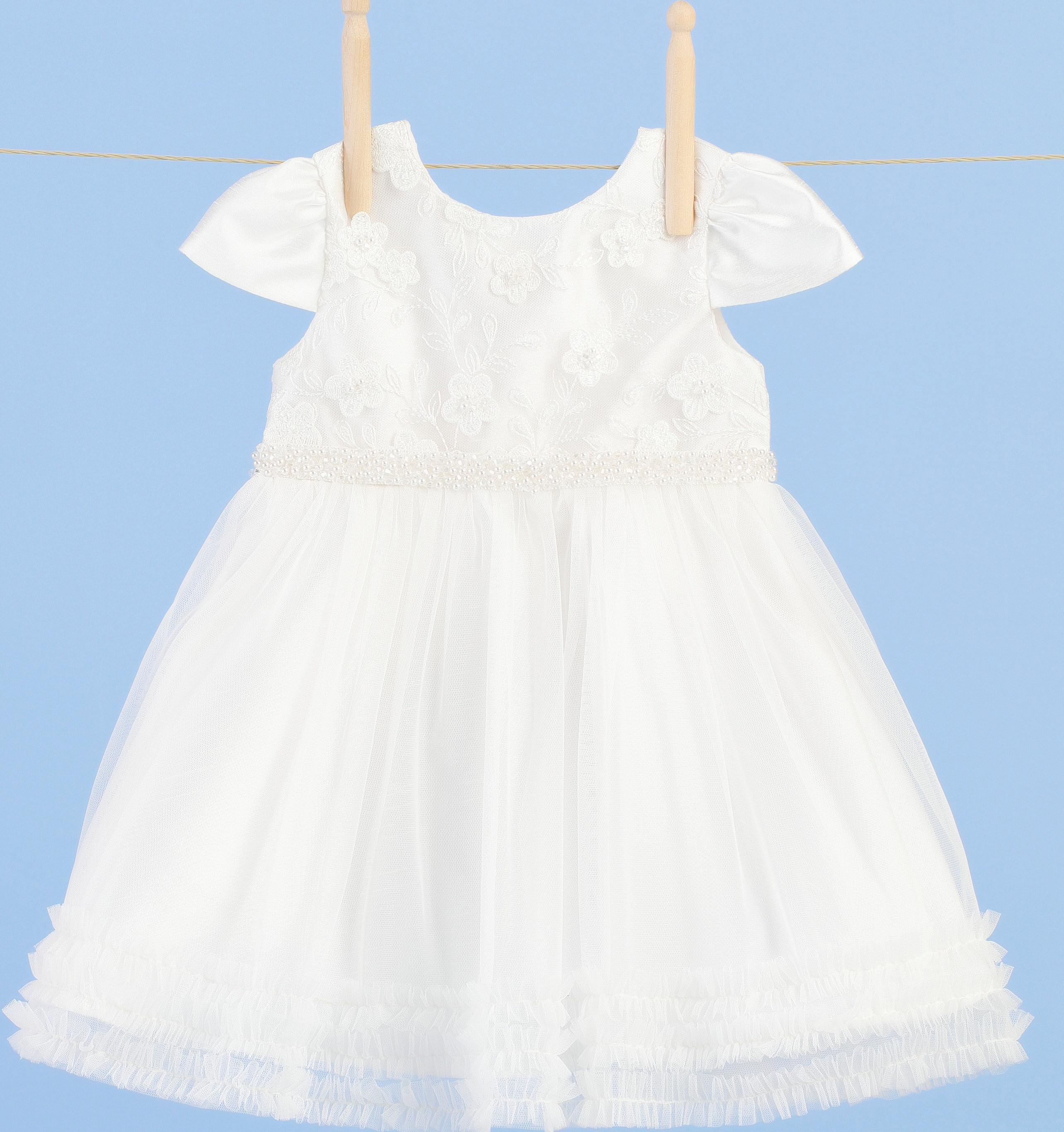 Vestido Festa Bebê Branco 30.21.31130 - Petit Cherie