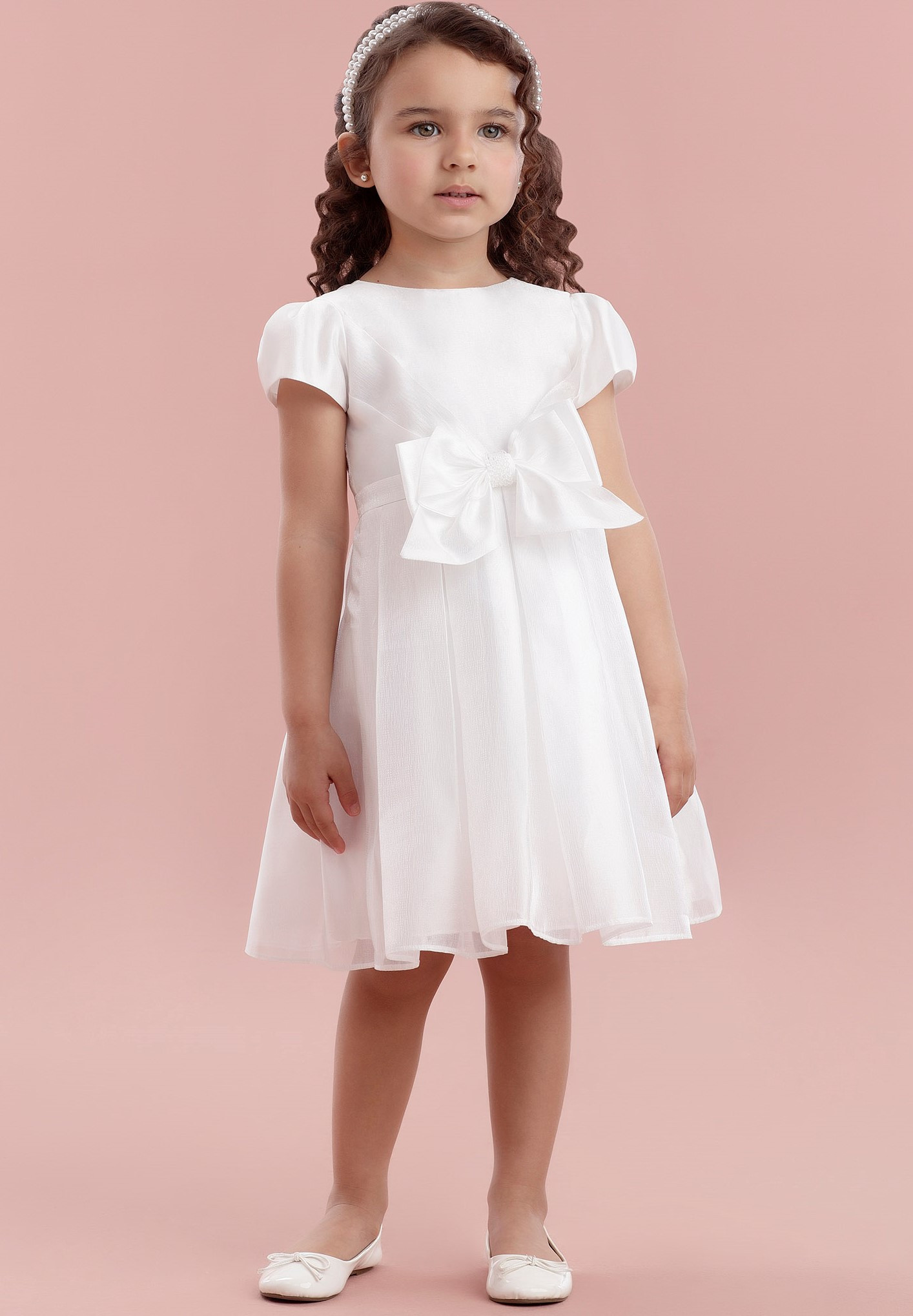 Vestido Festa Infantil Branco 11.20.31242 - Petit Cherie