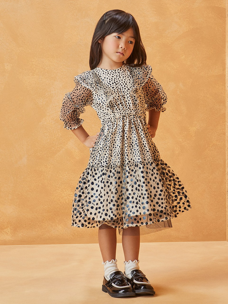 Vestido Infantil Tule Poa P4942 - Animê Petite