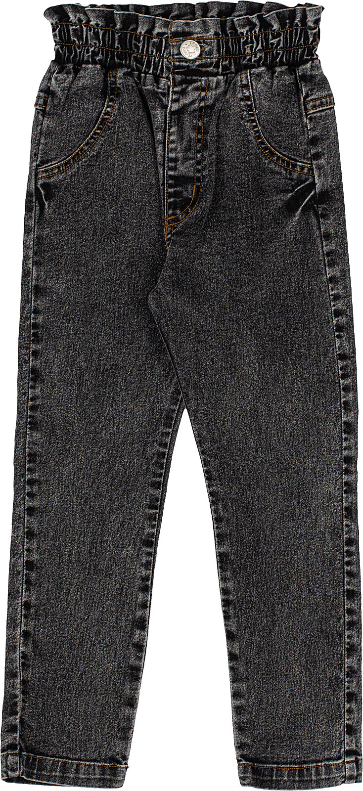 Calça Jeans Preto Marmorizado H3316 - Momi
