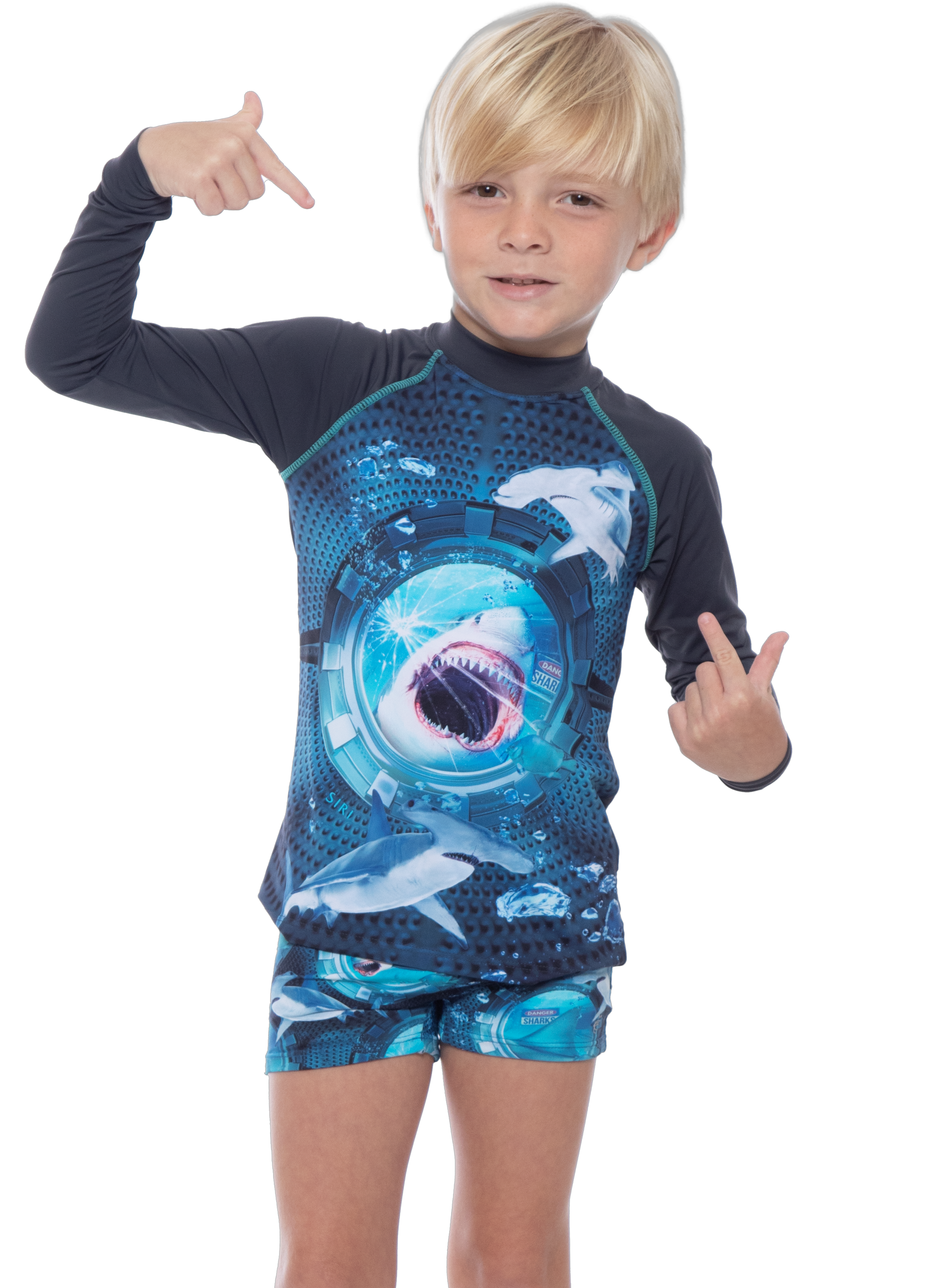 Blusa Kids Proteção UV Shark 37243/D - Siri