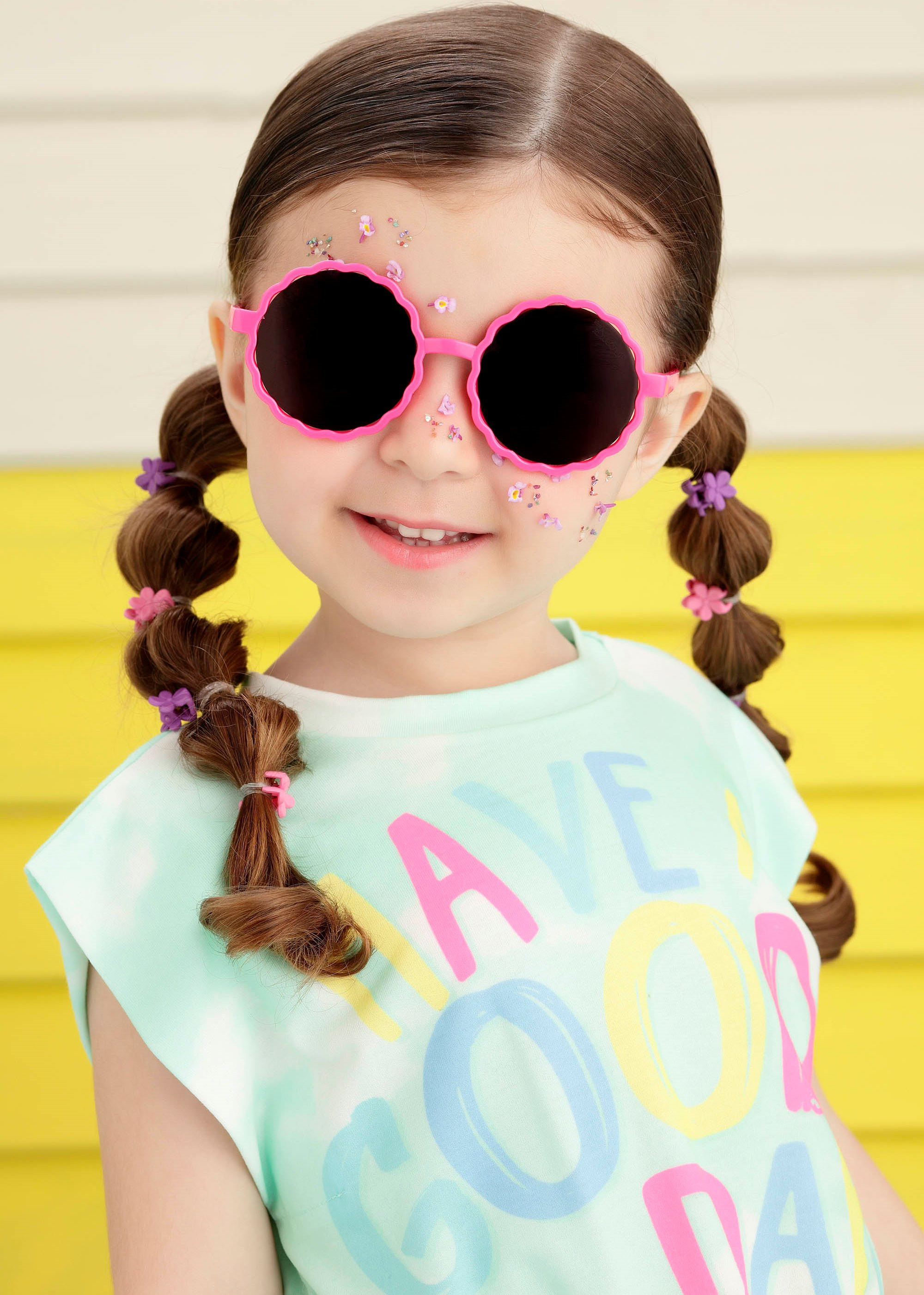 Óculos de Sol Infantil Redondo Pink 13.21.67010 - Mon Sucré