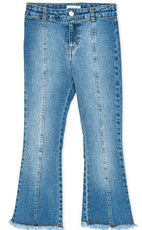Calça Jeans Flare Com Recorte H4142 - Momi