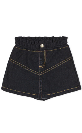 Saia Short Jeans Black J4771 - Momi Mini