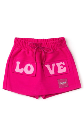 Shorts Saia Pink Com Lapelas N2366 - Animê