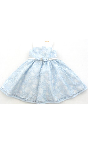 Vestido Festa Infantil Azul Céu 11.13.31300 - Petit Cherie